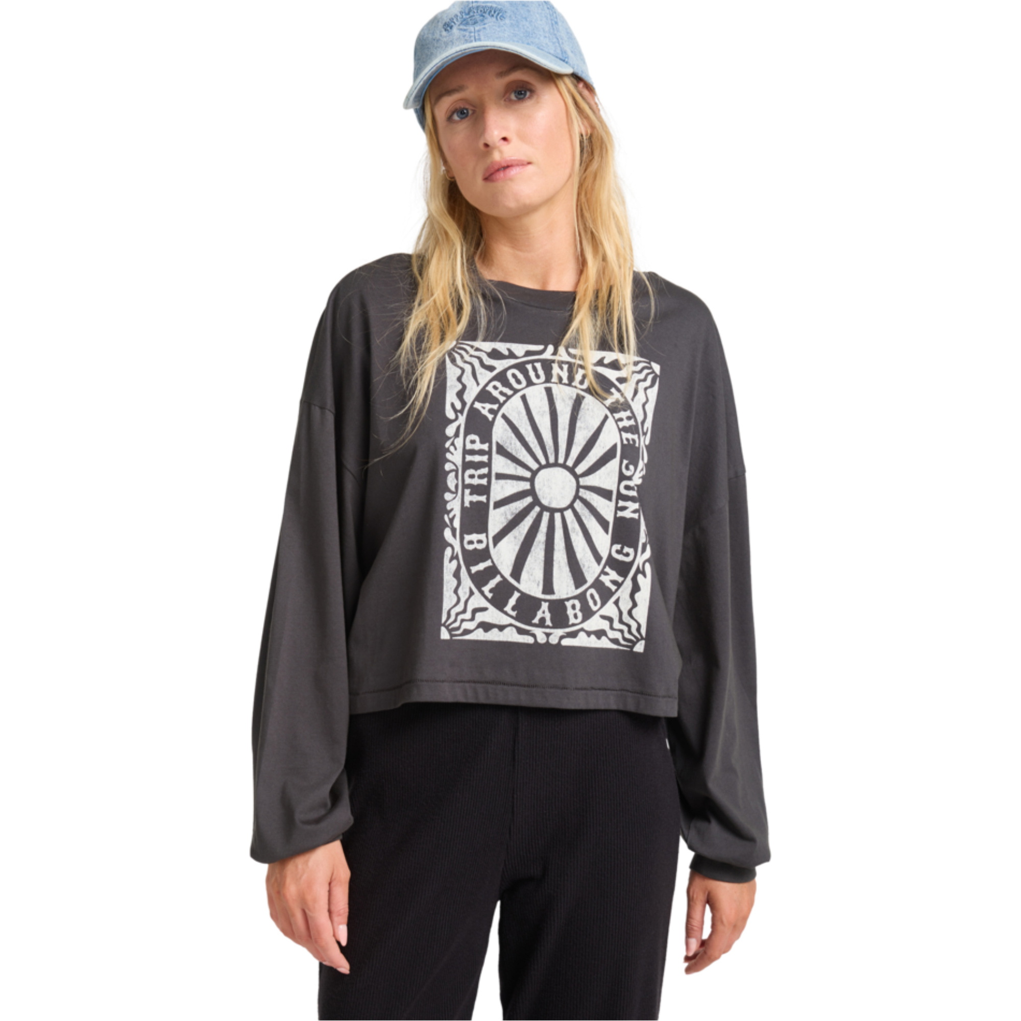 Camiseta De Manga Larga « Billabong » 2025 Mujer - EBJZT00491 - Off Black